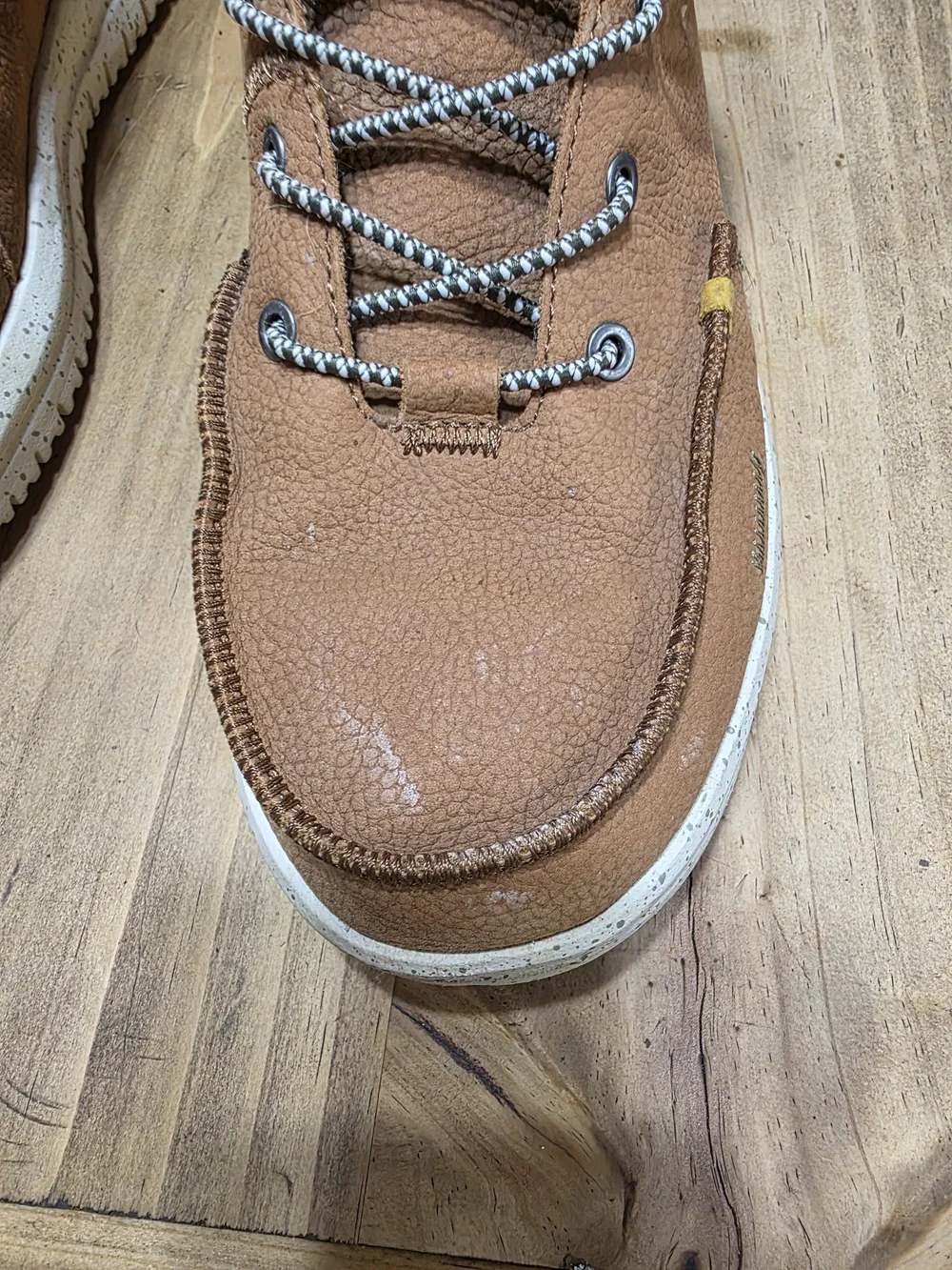 Men's Hey Dudes Brown Leather Lace-Up Casual Boot